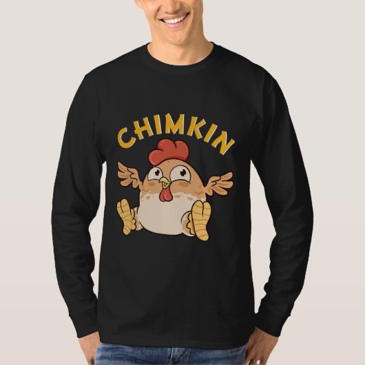 Chimkin Fat Derpy Chicken Meme T-shirt (Voorkant)