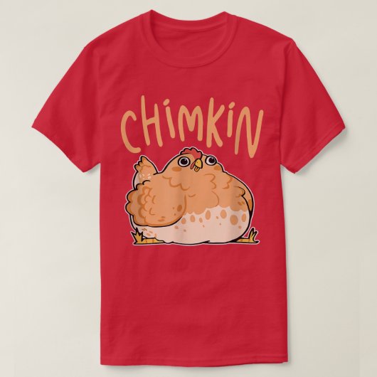 Chimkin Funny Fat Chicken T-shirt (Design voorkant)