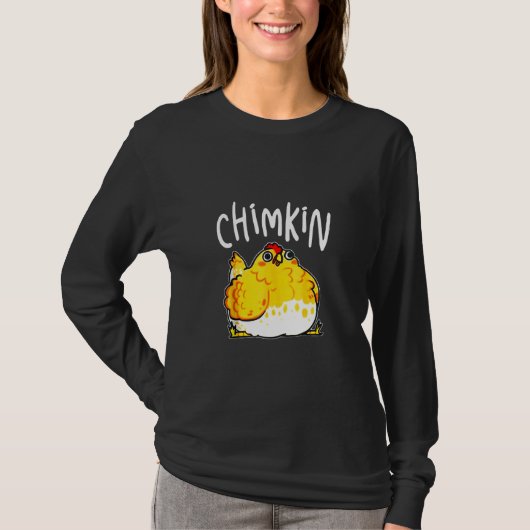 chimkin grappig vet kip derpy vet kip t-shirt (Voorkant)