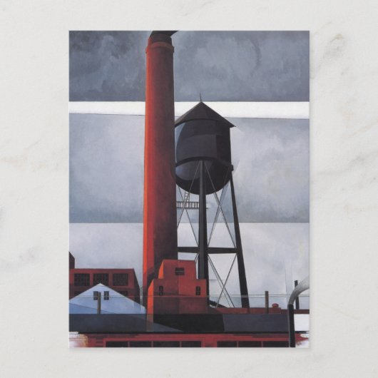 Chimney and Water Tower (door Charles Demuth) Briefkaart (Voorkant)
