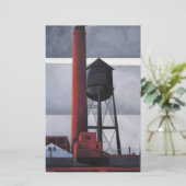 Chimney and Water Tower (door Charles Demuth) Briefpapier (Staand voorkant)
