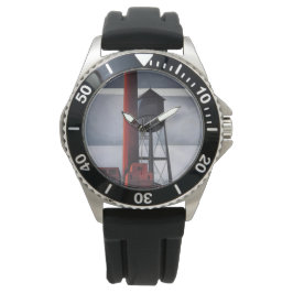 Chimney and Water Tower (door Charles Demuth) Horloge