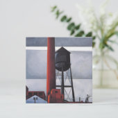 Chimney and Water Tower (door Charles Demuth) Kaart (Staand voorkant)
