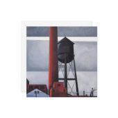 Chimney and Water Tower (door Charles Demuth) Kaart (Voorkant / Achterkant in situ)