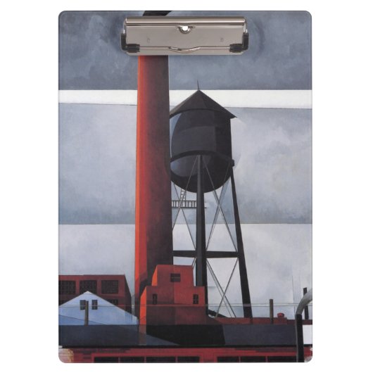 Chimney and Water Tower (door Charles Demuth) Klembord (Voorkant)