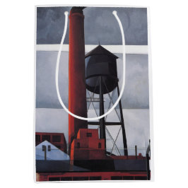 Chimney and Water Tower (door Charles Demuth) Medium Cadeauzakje