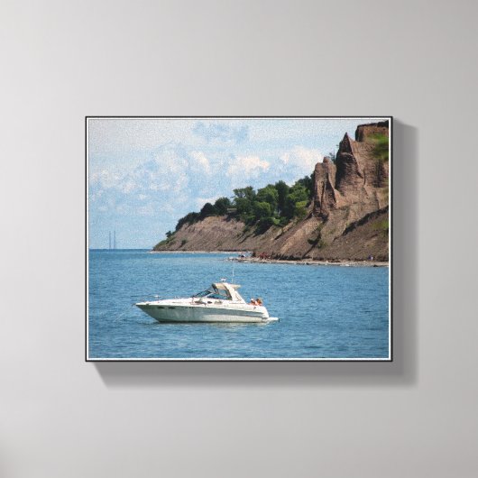 Chimney Bluffs - Lake Ontario Wrapped Canvas (Voorkant)