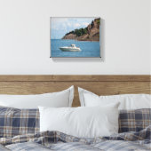 Chimney Bluffs - Lake Ontario Wrapped Canvas Afdruk (Insitu (Slaapkamer))