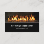 Chimney & Fireplace Services Repairs Business Card Visitekaartje (Voorkant)