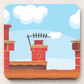 Chimney Pots Bier Onderzetter (Voorkant)