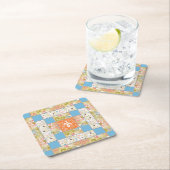 Chimney Quilt Block Paper Onderzetter (Insitu)