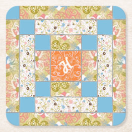 Chimney Quilt Block Paper Onderzetter