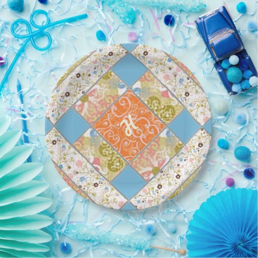 Chimney Quilt Block Pattern Bord (Feest)