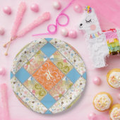 Chimney Quilt Block Pattern Bord (Feest)