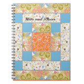 Chimney Quilt Block Pattern Custom Notitieboek (Voorkant)