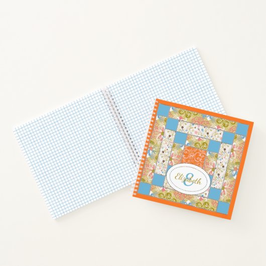 Chimney Quilt Block Pattern Notitieboek (Binnen)