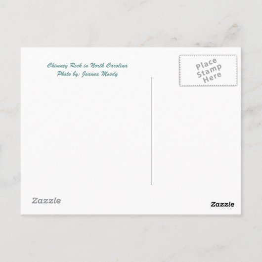 Chimney Rock Briefkaart (Achterkant)