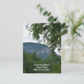 Chimney Rock Mountain vanuit Lake Lure NC Briefkaart (Staand voorkant)
