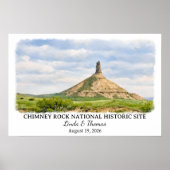 Chimney Rock National Historic Site Nebraska Poster (Voorkant)