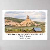 Chimney Rock National Historic Site Nebraska Poster (Voorkant)