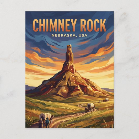 Chimney Rock National Historic Site VS Briefkaart (Voorkant)