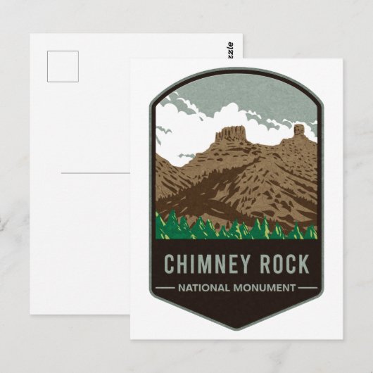 Chimney Rock National Monument Briefkaart (Voorkant / Achterkant)