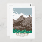 Chimney Rock National Monument Colorado  Briefkaart (Voorkant / Achterkant)