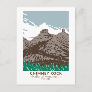 Chimney Rock National Monument Colorado  Briefkaart