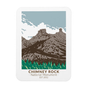 Chimney Rock National Monument Colorado  Magneet
