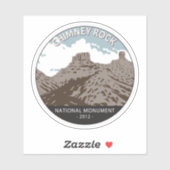 Chimney Rock National Monument Colorado Sticker (Vel)