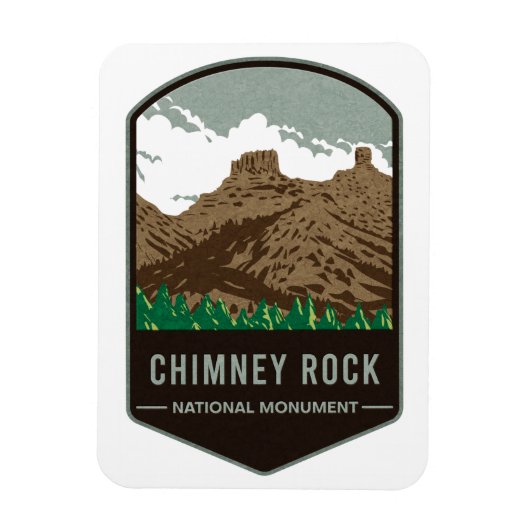Chimney Rock National Monument Magneet (Verticaal)