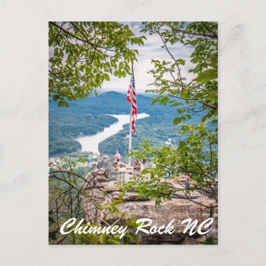 Chimney Rock NC Briefkaart (Voorkant)