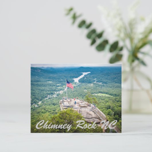 Chimney Rock NC Briefkaart (Staand voorkant)