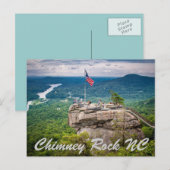 Chimney Rock NC Briefkaart (Voorkant / Achterkant)