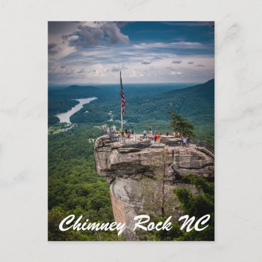 Chimney Rock NC Briefkaart (Voorkant)