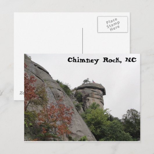 Chimney Rock, NC Briefkaart (Voorkant / Achterkant)