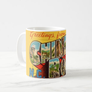 Chimney Rock NC Briefkaart Koffiemok