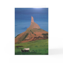 Chimney Rock Nebraska Blank Wenskaart