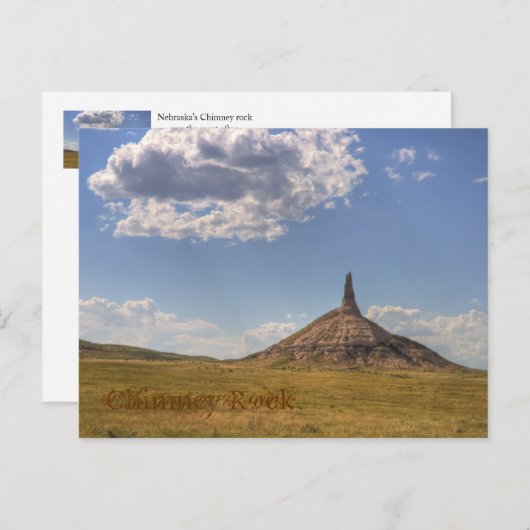 Chimney Rock, Nebraska Briefkaart (Voorkant / Achterkant)