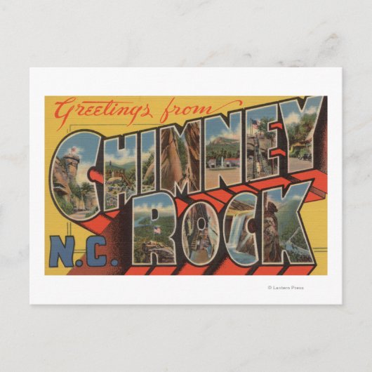 Chimney Rock, North Carolina Briefkaart (Voorkant)