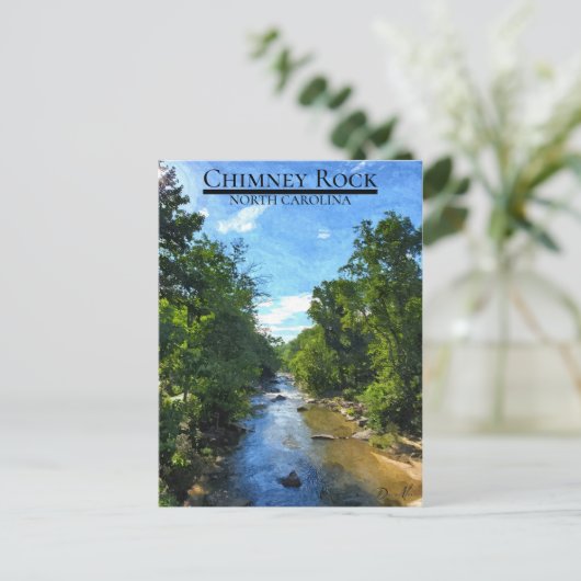 Chimney Rock North Carolina Briefkaart (Staand voorkant)