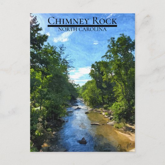 Chimney Rock North Carolina Briefkaart (Voorkant)
