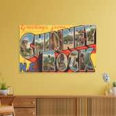 Chimney Rock, North Carolina Canvas Afdruk (Insitu (Woonkamer))