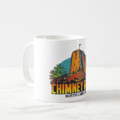 Chimney Rock North Carolina Souvenir Koffiemok (Voorkant links)