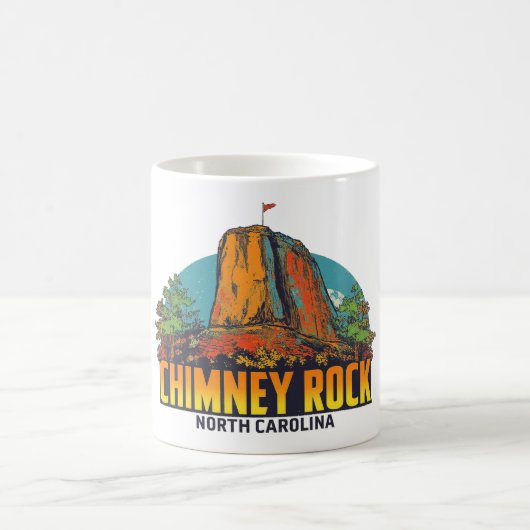 Chimney Rock North Carolina Souvenir Koffiemok (Center)
