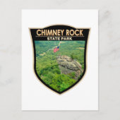Chimney Rock State Park North Carolina Badge Briefkaart (Voorkant)