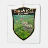 Chimney Rock State Park North Carolina Badge Keramisch Ornament (Links)