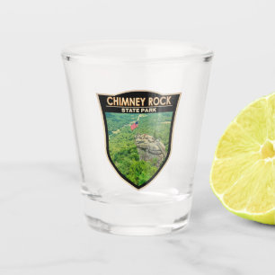 Chimney Rock State Park North Carolina Badge Shot Glas