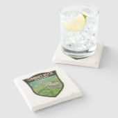 Chimney Rock State Park North Carolina Badge Stenen Onderzetter (Zijkant)