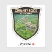 Chimney Rock State Park North Carolina Badge Sticker (Vel)